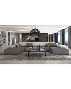 Grand canapé d'angle moderne PLUTON XL V2